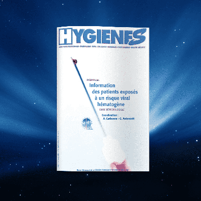 INFORMATION DES PATIENTS EXPOSÉS À UN RISQUE VIRAL HÉMATOGÈNE