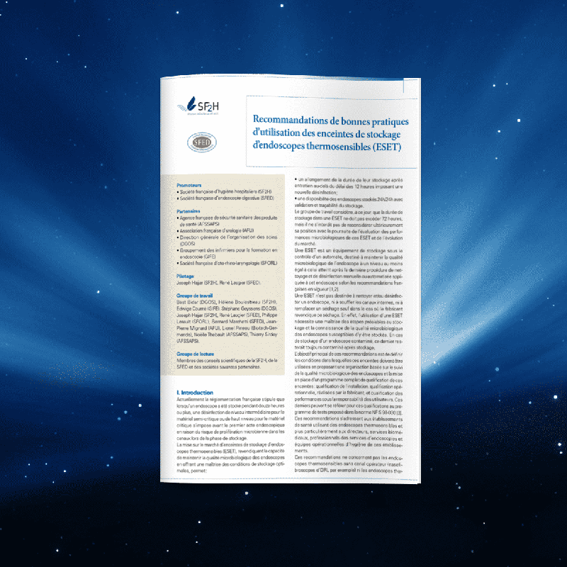 RECOMMANDATIONS DE BONNES PRATIQUES D’UTILISATION DES ENCEINTES DE STOCKAGE D’ENDOSCOPES THERMOSENSIBLES (ESET