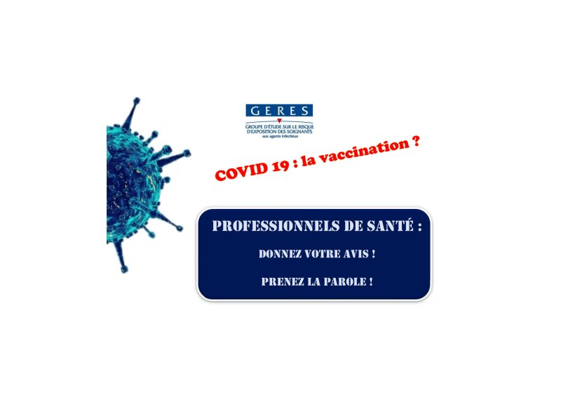 La vaccination contre la COVID-19, enquête du GERES
